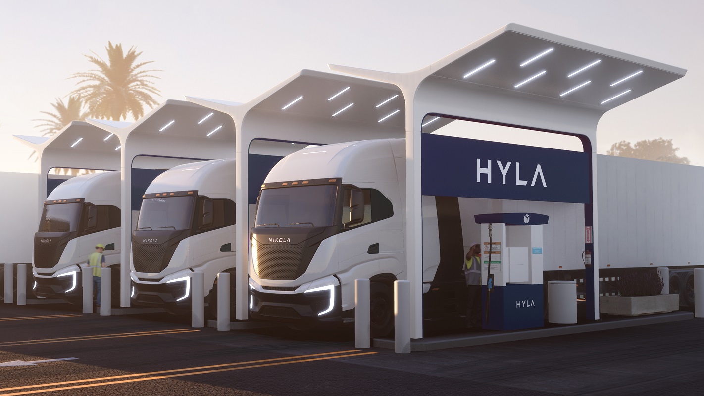 Hydrogen Trucks - Hyla station - Nikola