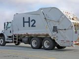 Hydrogen fuel trucks - Image of garbage truck