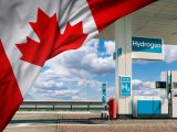 Hydrogen refueling station - Canada Flag