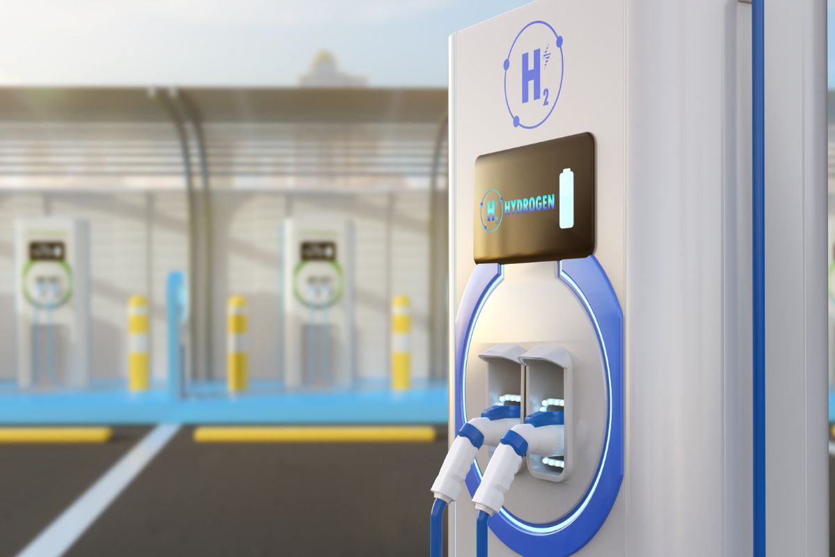 Image of a type of hydrogen fuel station