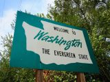 Hydrogen fuel - Welcome to Washington sign