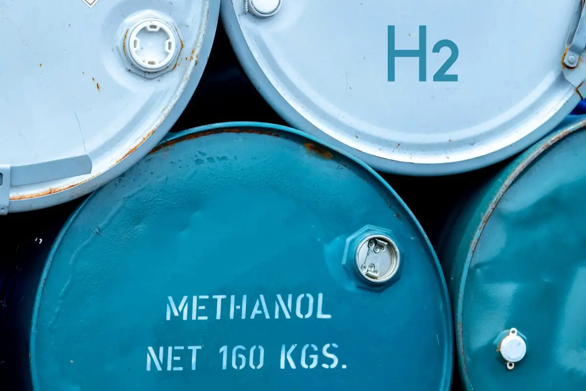 Hydrogen fuel cell - Methanol in container