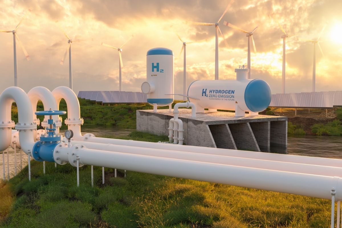 Hydrogen valley - renewable H2 storage and transmission pipes