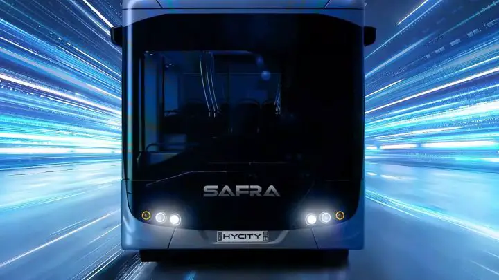 Safra shows off its hydrogen coach at UITP Summit 2023