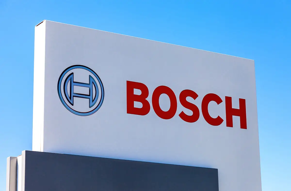 Hydrogen fuel cell - Bosch company logo
