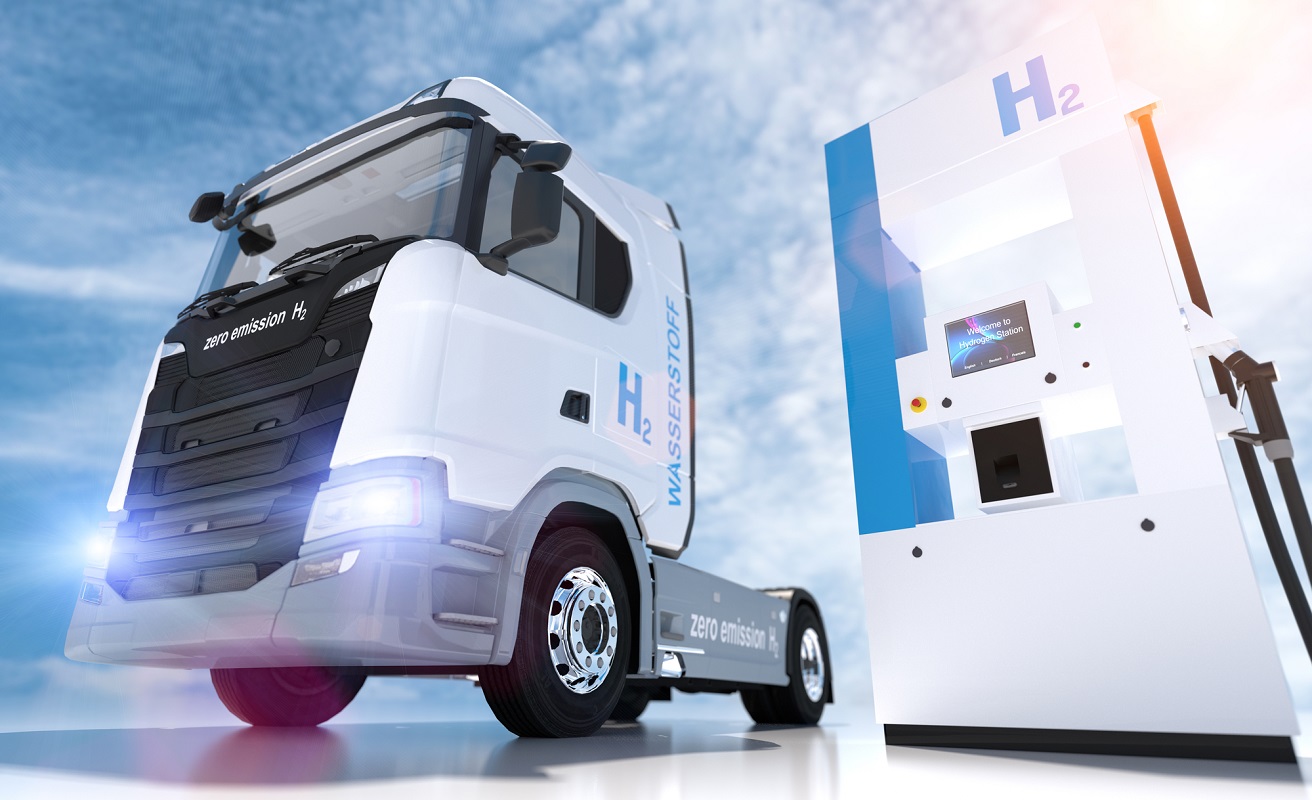 Hydrogen fueling station for trucks concept