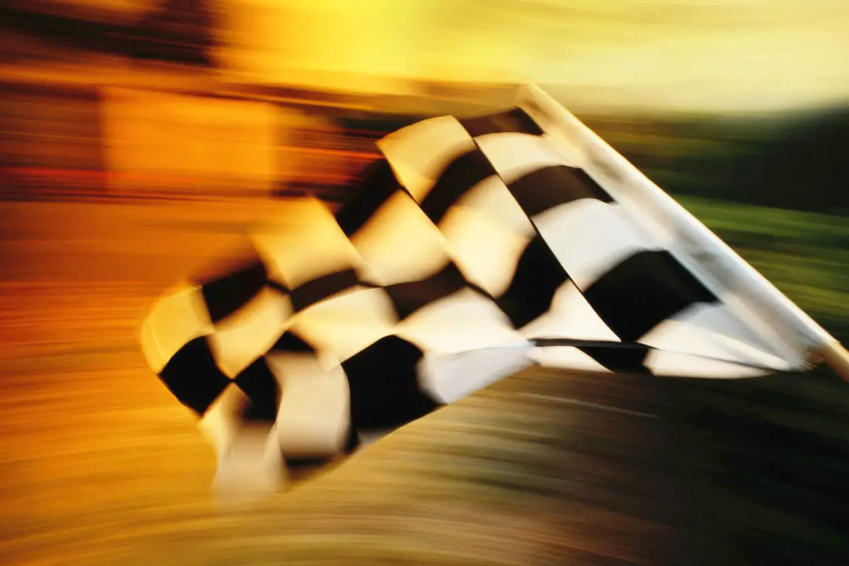 Hydrogen car - Racing Flag