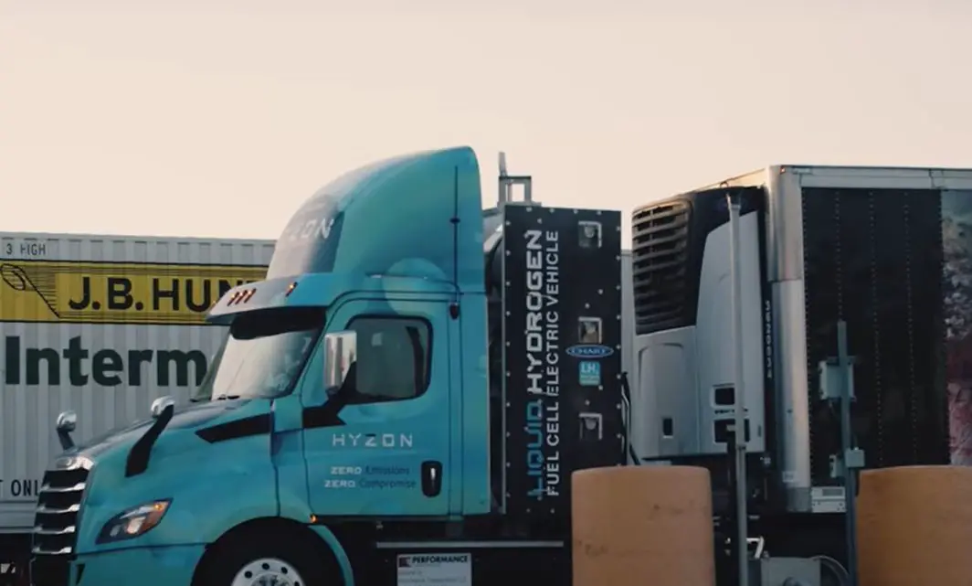 Hyzon’s 1st Liquid Hydrogen Electric Truck Wows in Demo