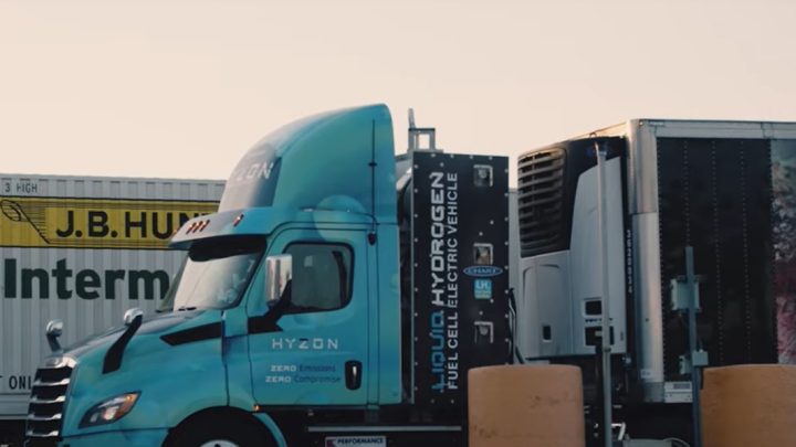 Hyzon’s 1st Liquid Hydrogen Electric Truck Wows in Demo