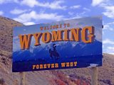 Blue hydrogen - Wyoming Welcome Sign