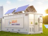 Solid Hydrogen - Concept Image of Solar Energy Storage
