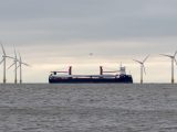 Green hydrogen - offshore wind turbines and boat transfering turbine