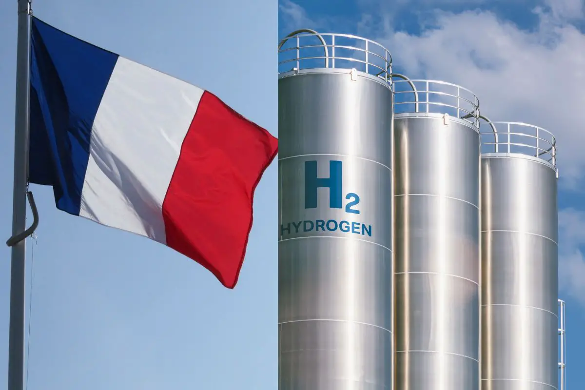 Hydrogen fuel cells - French Flag - H2 production facility