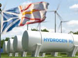 Hydrogen project - Newfoundland Flag, Wind and hydrogen