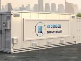 Concept image of an above-ground Hydrogen Storage Unit