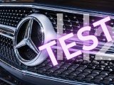 Fuel cell trucks - Mercedes Benz Logo on Vehicle - H2 Test
