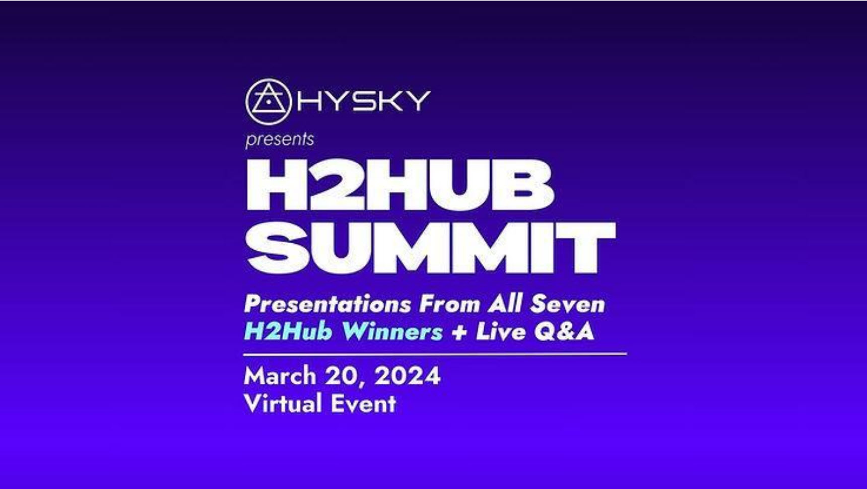 H2Hub Summit Hydrogen Hubs Meet The Winners