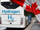 Hydrogen bus - Canada Flag