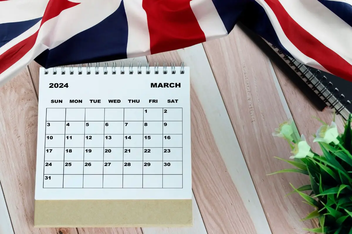 Hydrogen-ready boilers - UK Flag - March 2024 calendar