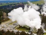 Image of a geothermal plan in operation