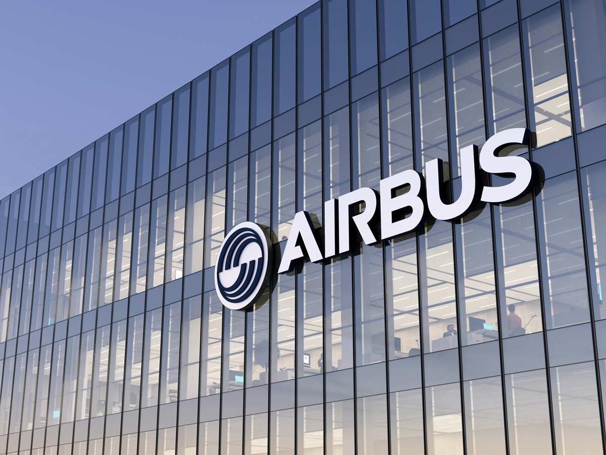 Hydrogen Tech - Airbus logo on side of building
