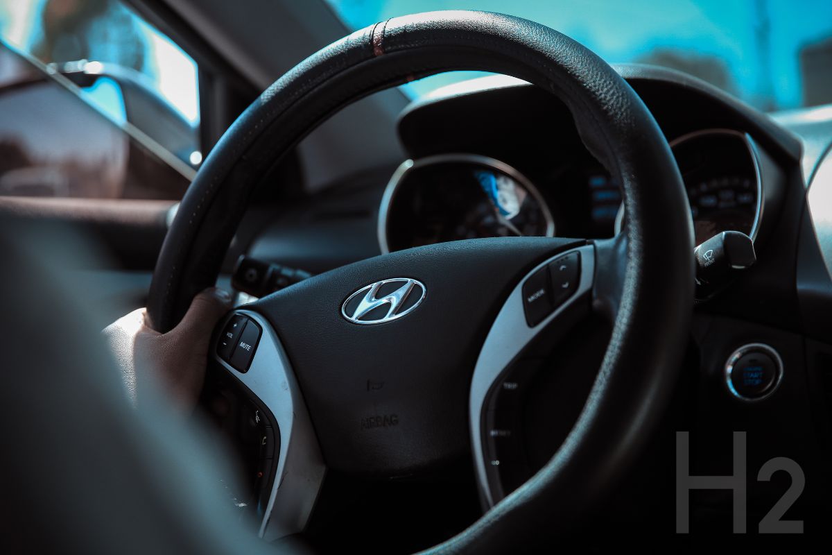 Hydrogen Fuel - Hyundai Vehicle - Steering Wheel