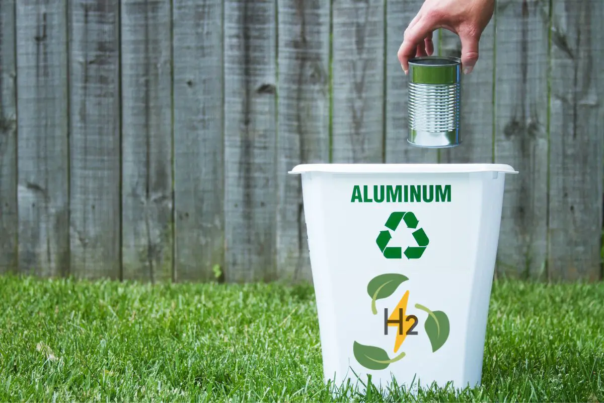 Hydrogen technology - H2 recycling bucket - aluminum can