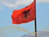 Gold hydrogen - Flag of Albania