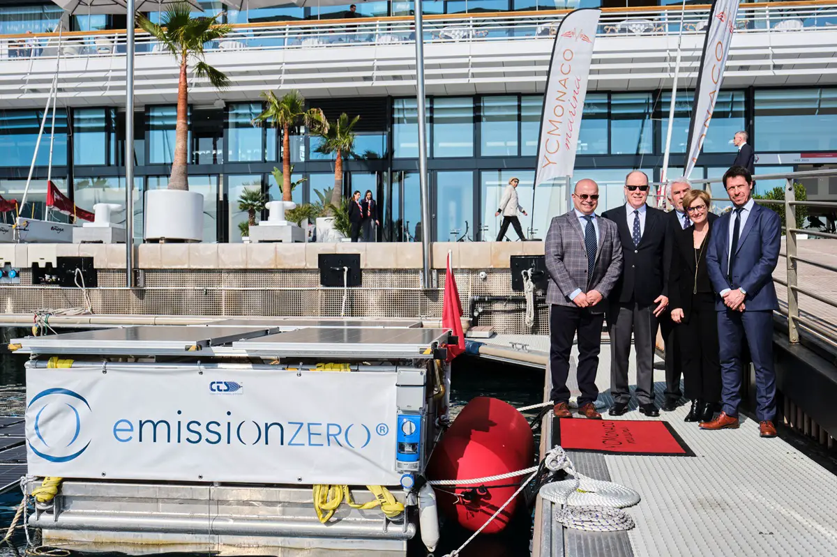 Green hydrogen pontoon, the latest green initiative of the Yacht Club de Monaco