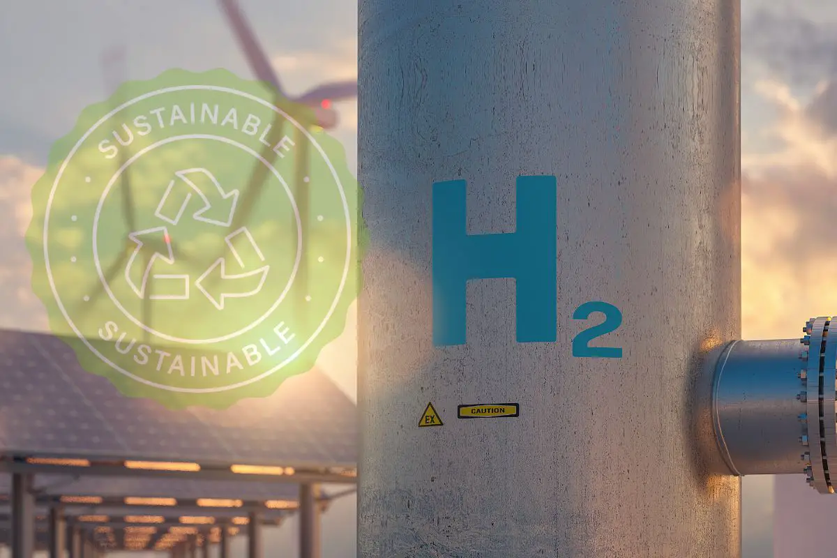 Hydrogen fuel stations - Renewable hydrogen with wind and solar - sustainable energy