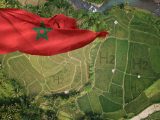 Green hydrogen - Morocco Flag - Land