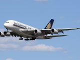 Hydrogen fuel - Image of Singapore Airlines Airbus in flight