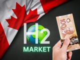 Hydrogen market - Canada Flag - Canada Dollar Bill