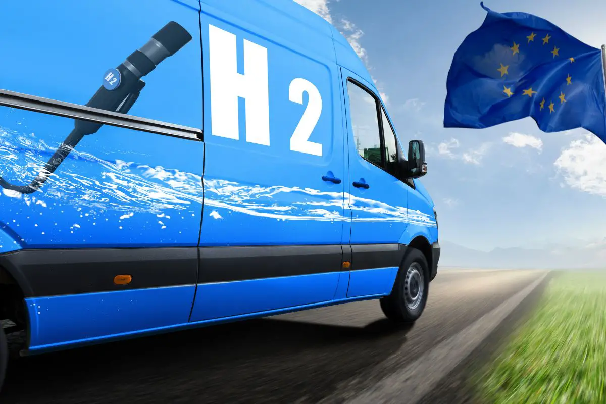 Hydrogen mobility - H2 Vehicles - EU Flag