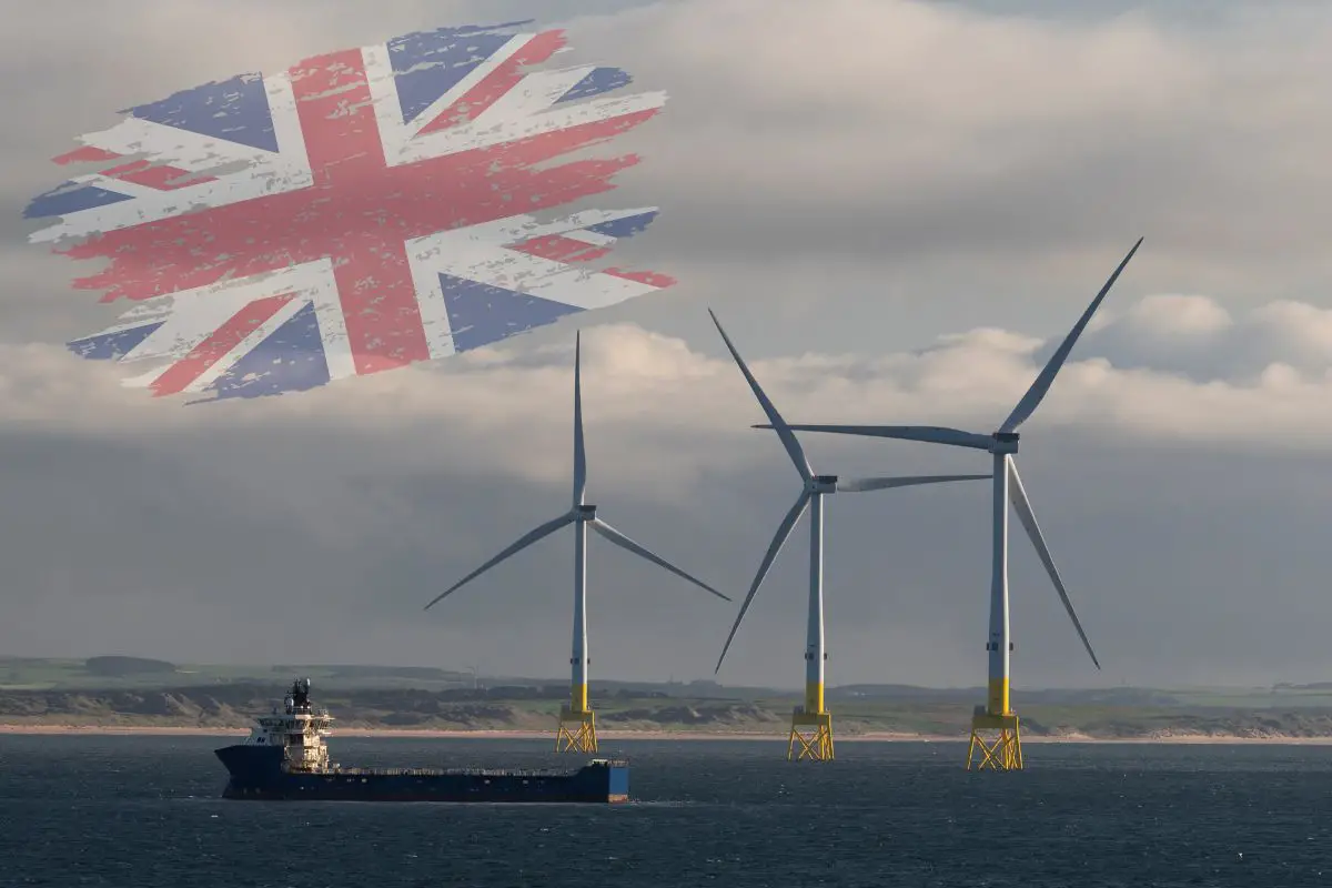 Hydrogen production - Image of Offshore Wind Turbines near Aberdeen