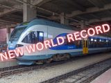 Hydrogen train sets world record - Image of a conventional (non-H2) Stadler Flirt Train