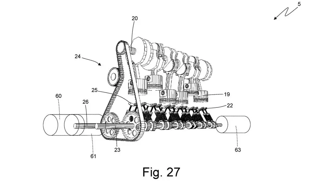 Ferrari Upside Down Engine Design