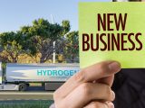 H2 storage - New Business - Hydrogen Truck on Road