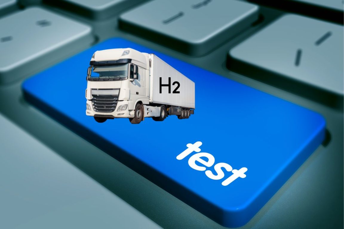Hydrogen Storage - H2 Truck - Test button on keyboard