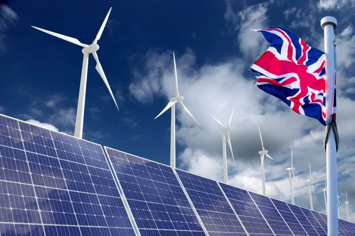 Green project delays - Solar and wind energy - UK Flag