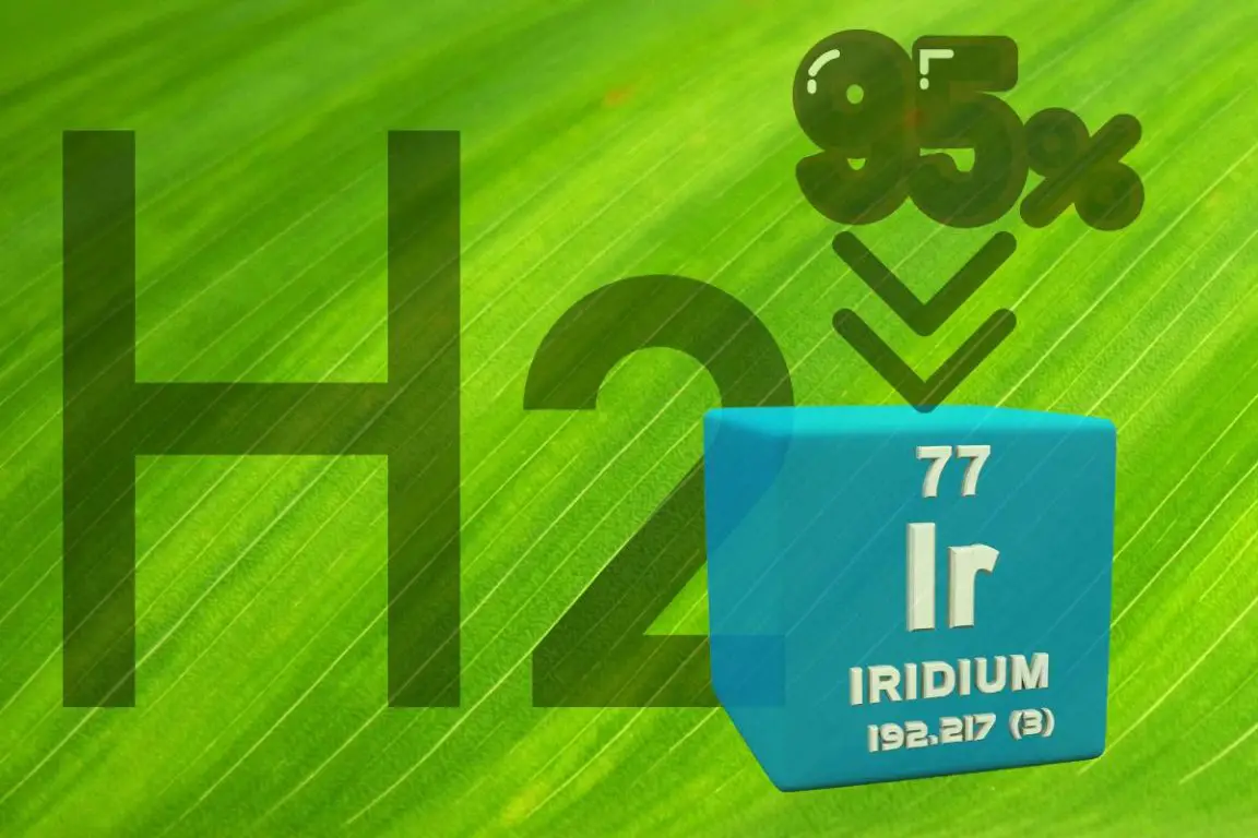 Hydrogen Fuel - 95 percent less iridium