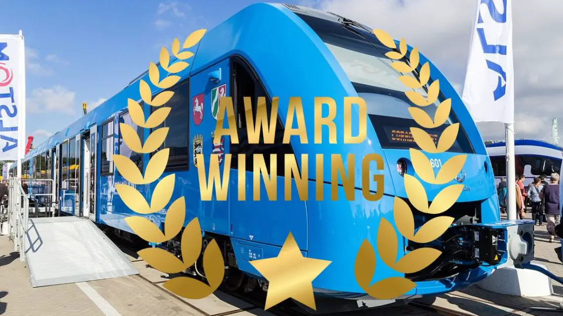 Coradia iLint hydrogen train wins Hydrogen Mobility Award