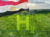 Green hydrogen - Egypt Flag - land