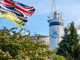 Hydrogen Energy - Image of H2 Buildings and BC Flag
