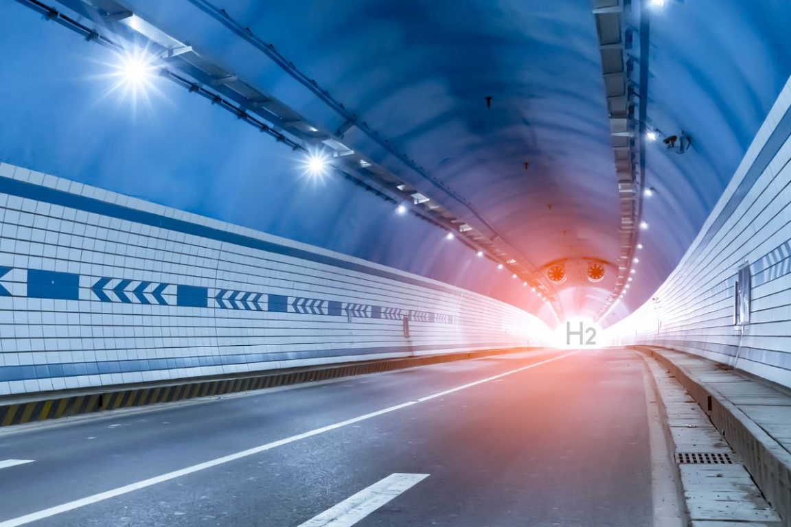 Hydrogen cars - Tunnel for vehicles