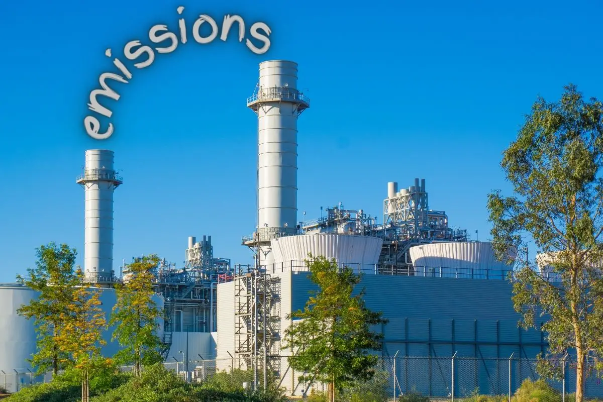 Hydrogen fuel - Natural gas powering plant - emissions