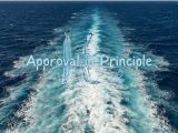 Hydrogen-hybrid vessel gets AIP - Image of water trails created by boat