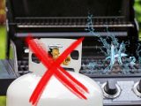 Hydrogen BBQ - Image of barbeque with propane and H2