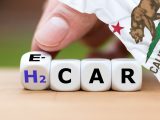 Hydrogen Car - E-Car and H2 Car - California Flag