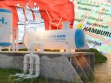 Hydrogen Network - Hamburg Flag and Map